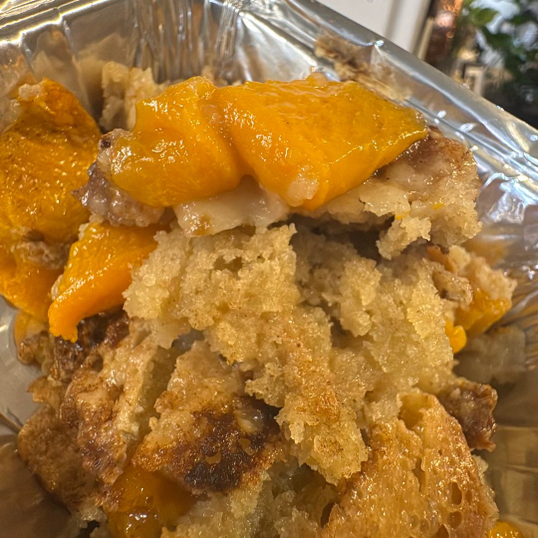Peach Cobbler.