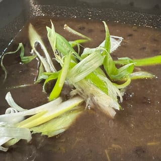 Black Bean and Cilantro Soup -With Johnny Cake